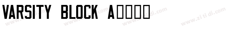 Varsity Block A字体转换 Varsity Block A字体转换